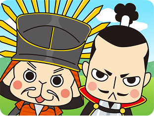 織田信長と豊臣秀吉のイメージ